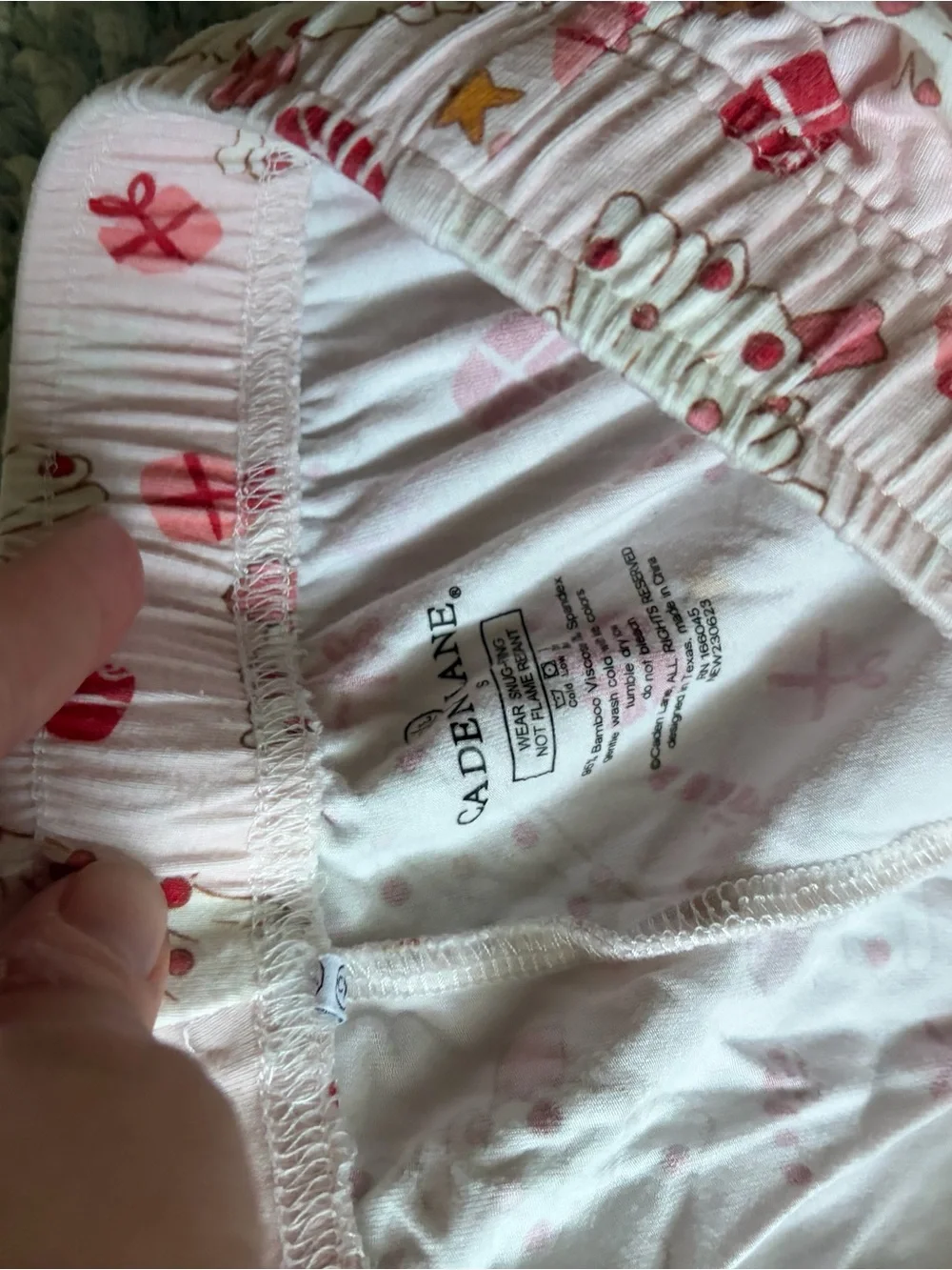 Caden Lane Pink Holiday joggers